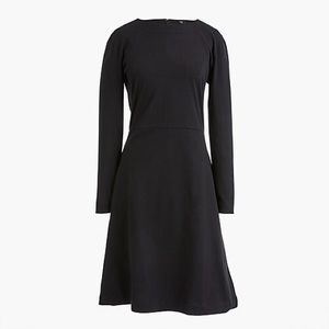 NWOT J. Crew 365 Knit Fit-and-Flare Dress Black
